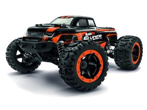Rc Car Kits: BlackZon Slyder MT 1/16 4WD Electric Monster Truck - Orange