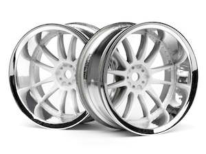 Rc Featured: HPI Racing 3285 Work XSA 02c Wheel 26mm Chrome/White (9mm Offset)