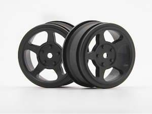 Rc Car Accessories: HPI Racing 160336 1/10 Vintage TA2 26mm Black Wheels