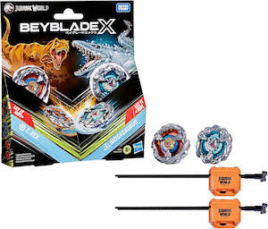 Takara Tomy Beyblade X Jurassic World: TRex vs Mosasaurus