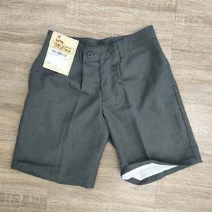 School Uniforms: Winter Grey Shorts- zip and button