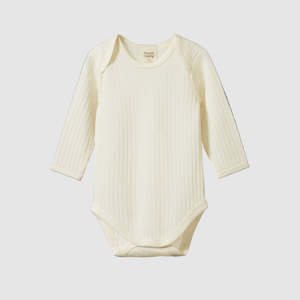 Merino Pointelle Long Sleeve Bodysuit