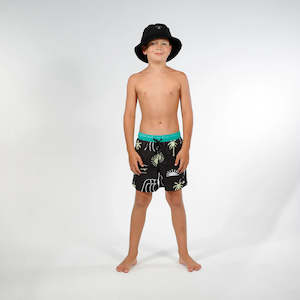 Ocean Board Shorts - Black Green