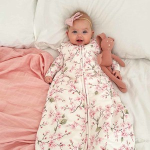 Sleepwear: Cherry Blossom Organic Sleeping Bag 6-12months