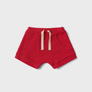 All: Red Rib Organic Shorts