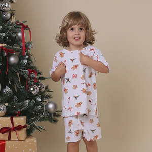 Sleepwear: Gingerbread Organic Kids Pj Set