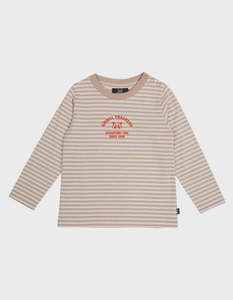 Tops Tees: Lodge LS Tee-Stripe