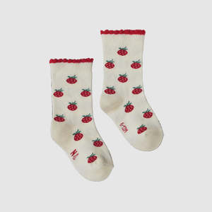 Organic Cotton Socks - Raspberries
