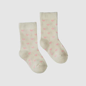 Clothing: Organic Cotton Socks - Hearts