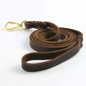 Pets Animals: Genuine Leather Dog Lead 1.8 Metre FT | TOUCHANDCATCH NZ