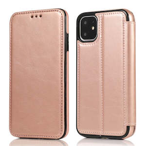 Mobile Phones: Vegan Leather iPhone Case Rose Golden Color E40 | TOUCHANDCATCH NZ