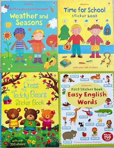 Kids Book: Kids Book, Sticker Book 4-Book Pack 610 Stickers | TOUCHANDCATCH NZ