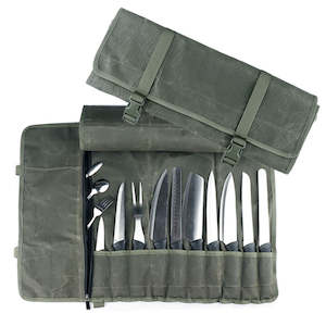 Featured: Waxed Canvas Chef’s Knife Storage Bag TC0128 | TOUCHANDCATCH NZ