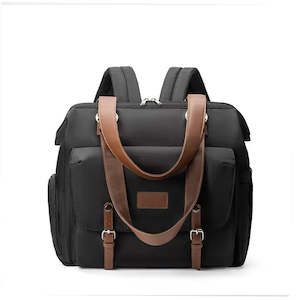 Nappy Bag, Nappy Backpack, Nappy Tote Bag Black TC108 | TOUCHANDCATCH NZ