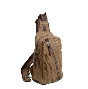 Sports: Canvas Leather Chest Bag, Bum Bag , Crossbody Bag TC618 | TOUCHANDCATCH NZ