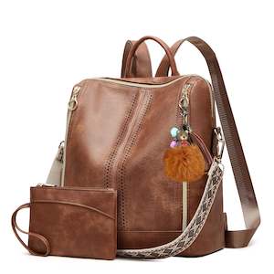 Women's Vegan Leather Backpack TC515 | TOUCHANDCATCH NZ