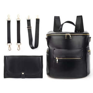Vegan Leather Nappy Bag, Nappy Backpack TC589| TOUCHANDCATCH NZ