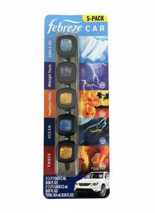 Febreze Mini Car Air Freshener 5 Pack TCC852  |TOUCHANDCATCH NZ