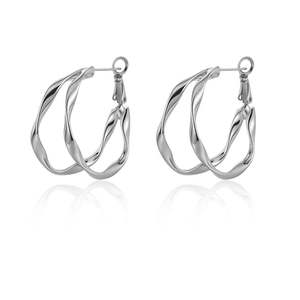 Womens Wallets And Purses: Women's Earrings Twin Twist Design TC2921 | TOUCHANDCATCH NZ