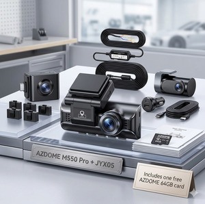 AZDOME M550 Pro 3-Channel Dash Camera – 4K Front, 1080P Rear & Cabin, GPS,&hellip;
