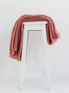 Your Home: windermere mohair blanket - tea rose