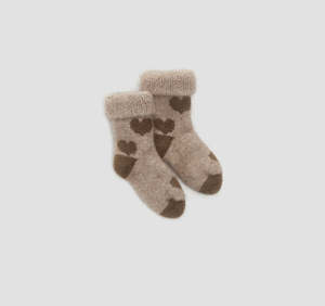 Your Home: possum socks  - olive hearts