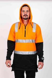 Orange Hi Vis Hoodie: Tradesman Hi Vis Hoodie - Orange