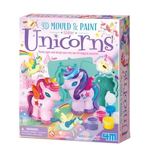 Educational: 4M Mould & Paint Glitter 3D Unicorns