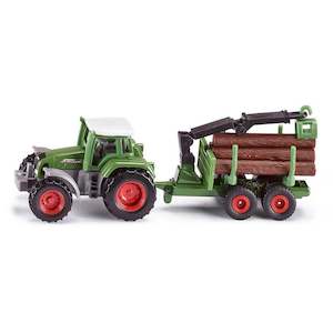 Siku: Siku 1645 Tractor With Forestry Trailer
