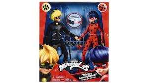 Dolls: Miraculous: Tales of Ladybug & Cat Noir - Mission Accomplished Ladybug & Cat Noir 10 Inch Action Figure 2-Pack