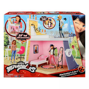 Dolls: Miraculous Ladybug Bedroom & Balcony Playset