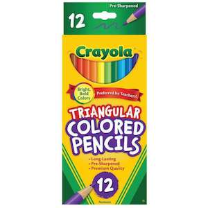 Crayola Trangular Full Sized Colored Pencils 12 pack