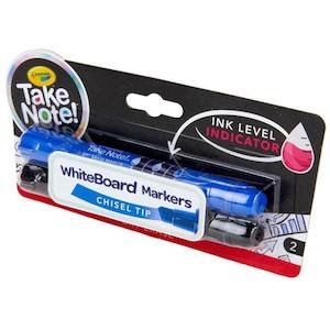 Crayola Take Note Whiteboard Markers Chisel Tip 2 Pack