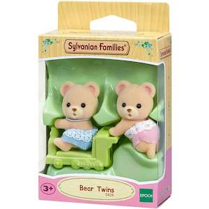 Sylvanian Families Bear Twins With Ride-On Train