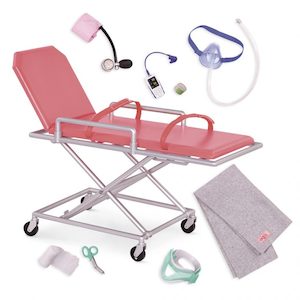 Our Generation OG Medi-Care Ambulance Gurney Set