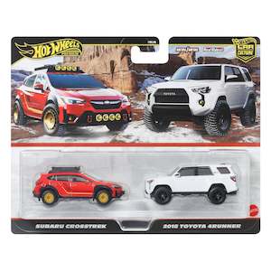 Hot Wheels Premium Car Culture 2-Pack – Subaru Crosstrek & 2018 Toyota 4Runner