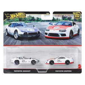 Hot Wheels Premium Car Culture 2-Pack – Toyota 2000GT & Toyota Supra