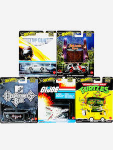Hot Wheels 2025 Pop Culture Case K Set of 5 Cars