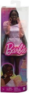Barbie: Barbie Fashionistas Doll with Tall Body, Black Hair in Low Ponytail