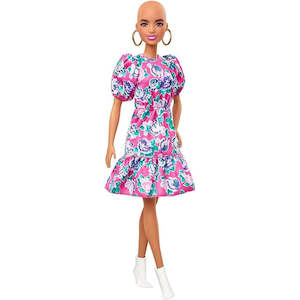Barbie: Barbie Fashionistas Doll #150 No-Hair Look & Floral Dress