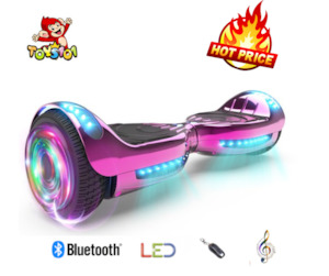 Outdoor Sports: HOVERBOARD 6.5 PINK WITH BLUETOOTH & REMOTE CONTROL