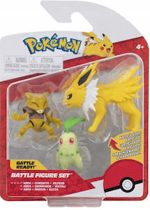 Featured Collection 1: Pokemon Battle Ready Battle Ready Set Abra, Chikorita & Jolteon
