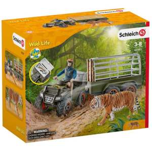 Schleich Wild Life Quad Bike With Trailer And Ranger