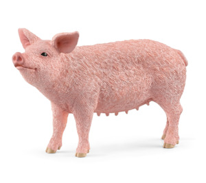 Schleich Pig (Red Dot)