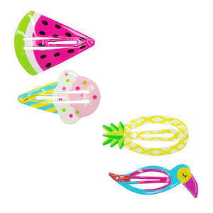 Pink Poppy Summer Fun Shapes Hairclips Assorted Styles/Colours