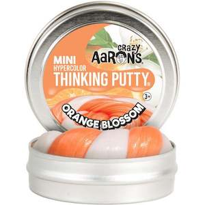 Crazy Aarons Mini Hypercolor Thinking Putty Mini Tin 5cm Orange Blossom