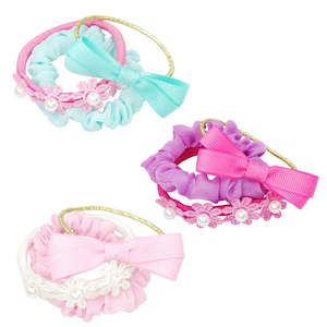 Pink Poppy: Pink Poppy Pastel Delight Scrunchie Elastic Set Assorted Styles/Colours