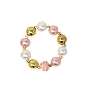 Pink Poppy: Pink Poppy You Are Golden Pearl Bracelet