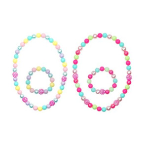 Pink Poppy: Pink Poppy Sugar Coated Necklace & Bracelet Set Assorted Colours/Styles