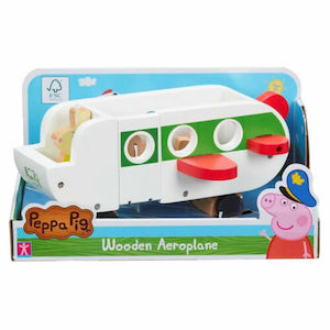 Preschool: Peppa Pig Wood Plane And Figures